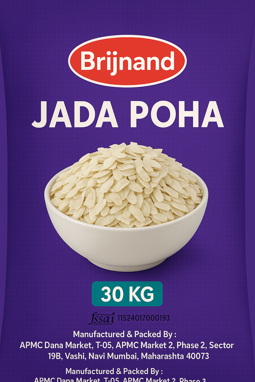 BRIJNAND BLUE GOLD JADA POHA 30KG